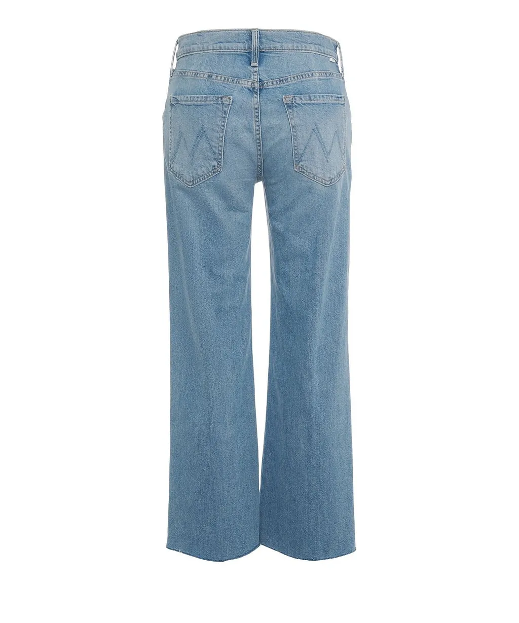 Mother The Mid Rise Rambler Zip Ankle Fray Jeans