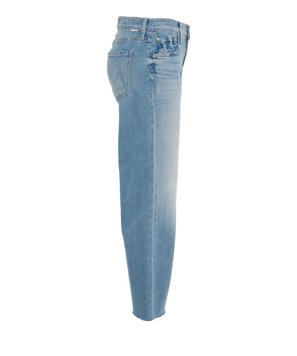 Mother The Mid Rise Rambler Zip Ankle Fray Jeans