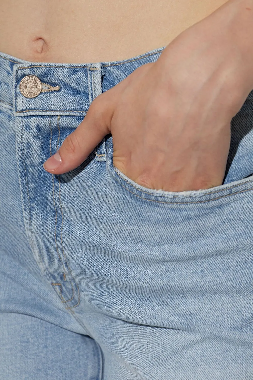 Mother The Kick It Straight-Leg Jeans