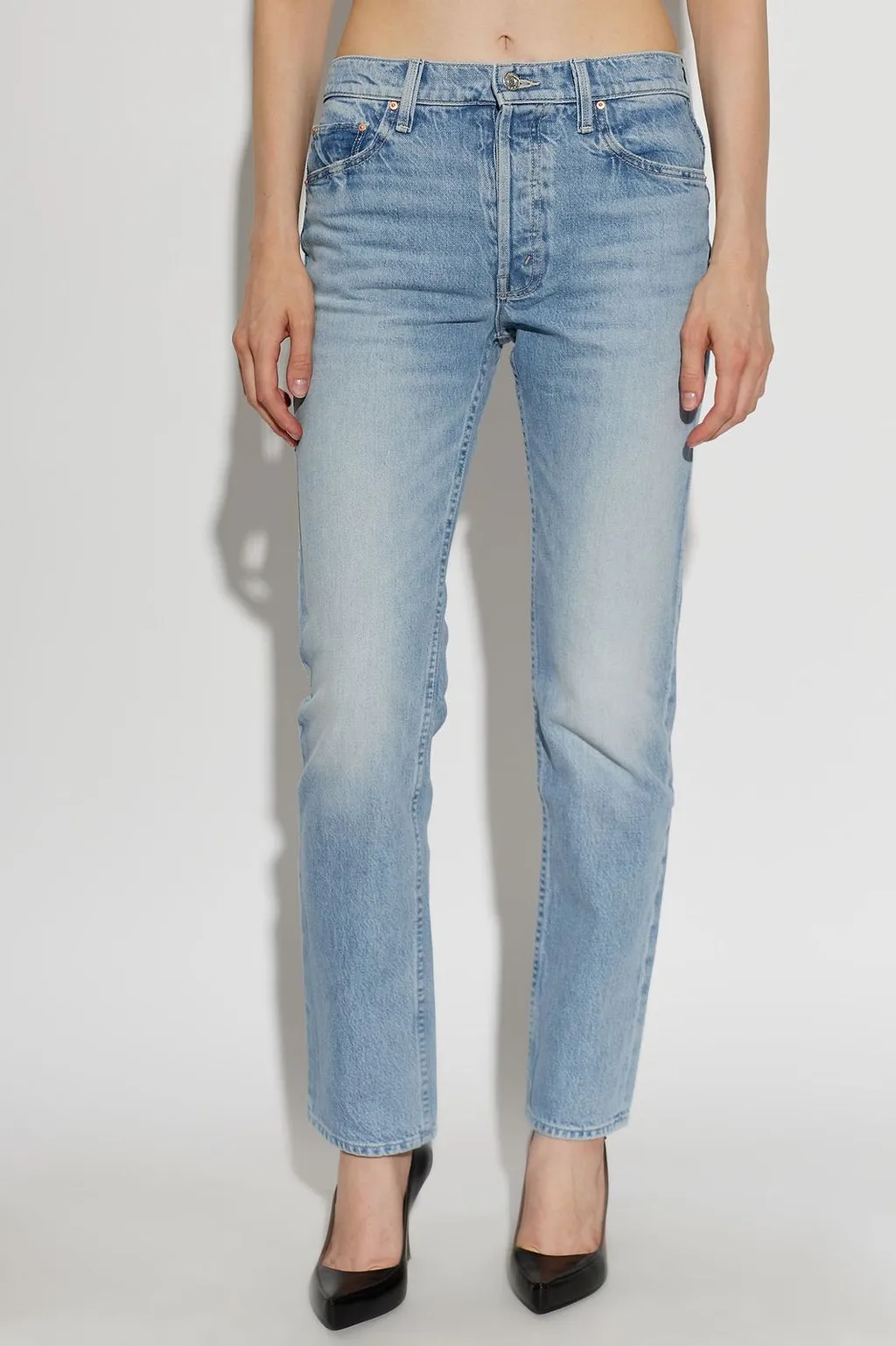 Mother The Tomcat Skimp Straight Jeans