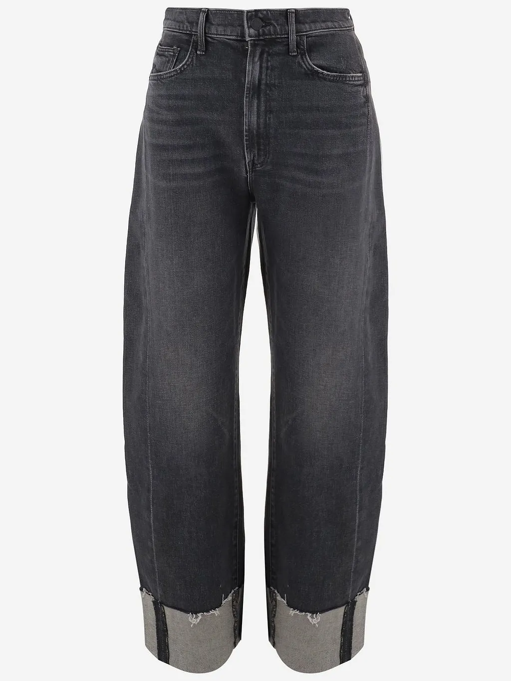 Mother Wide-Leg Cuffed Jeans