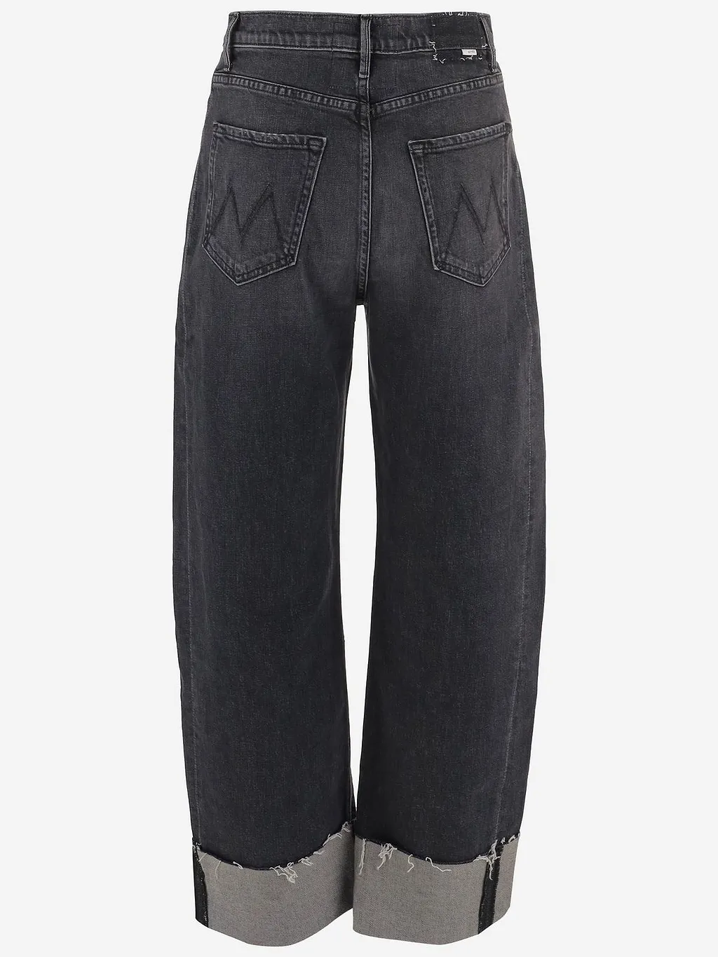 Mother Wide-Leg Cuffed Jeans