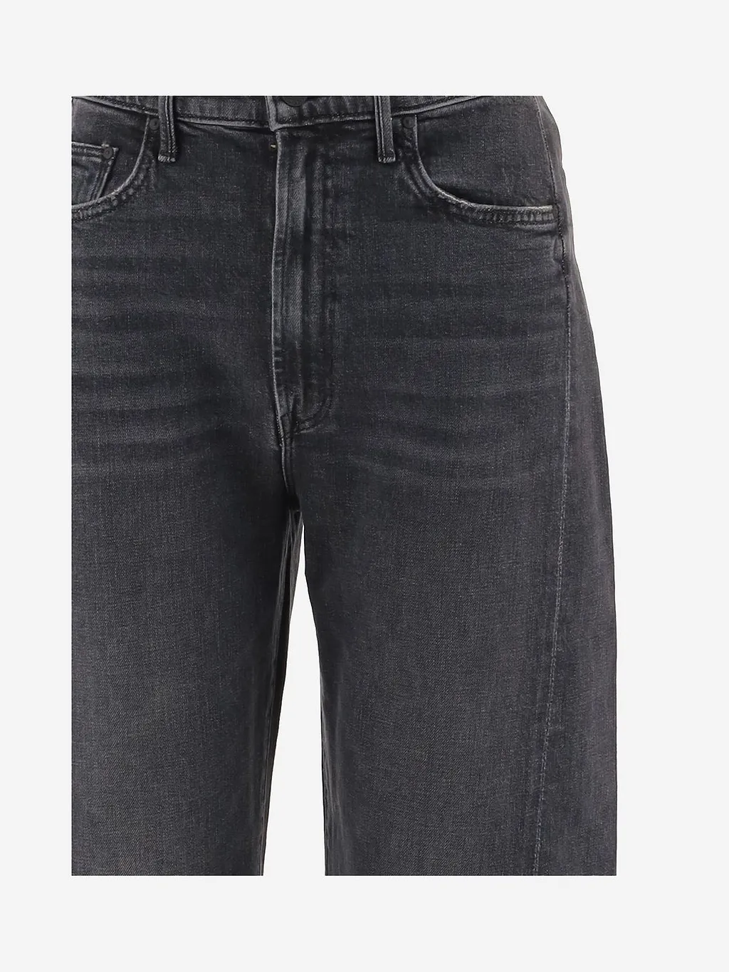 Mother Wide-Leg Cuffed Jeans