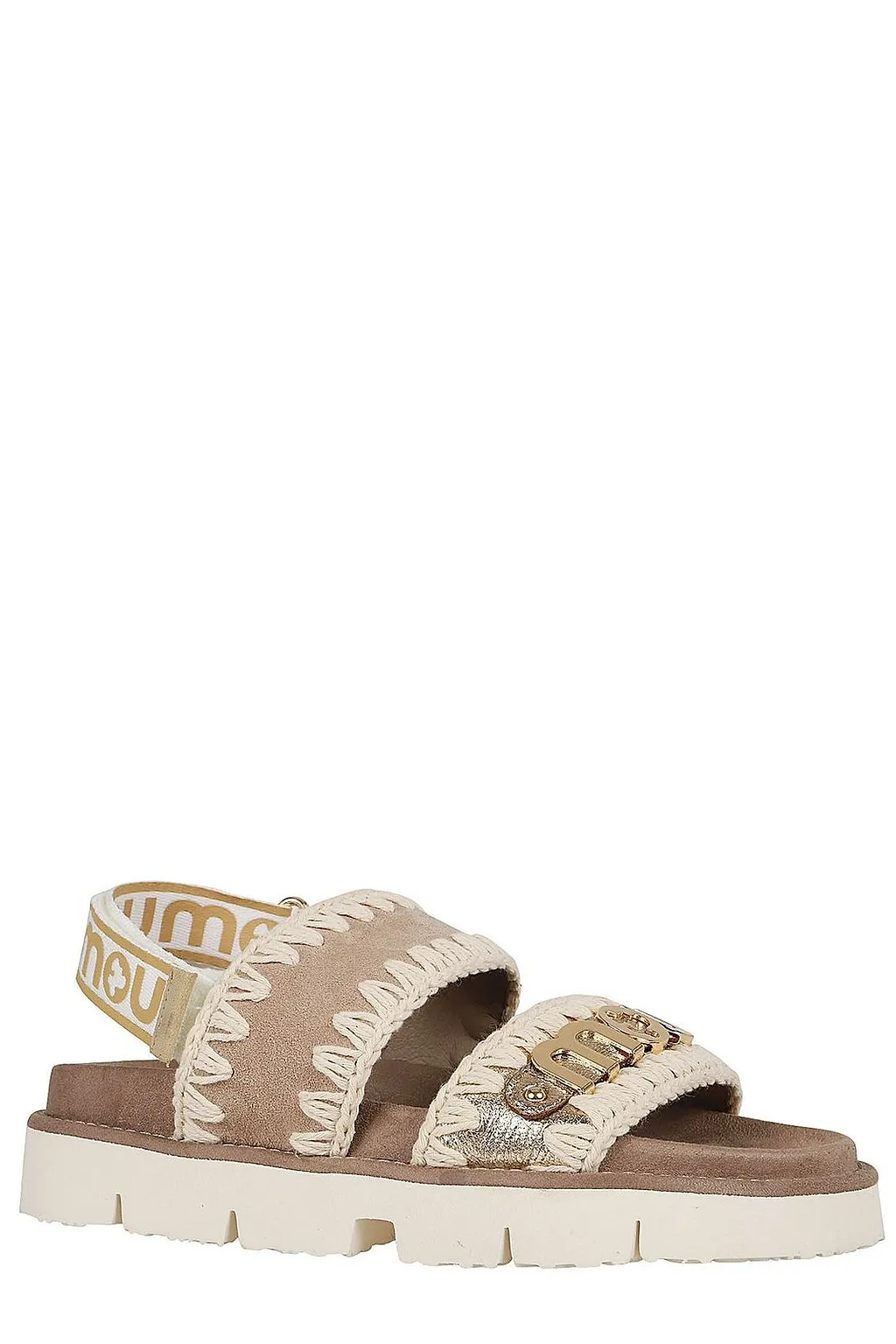 Mou Bio Round Open Toe Slingback Sandals