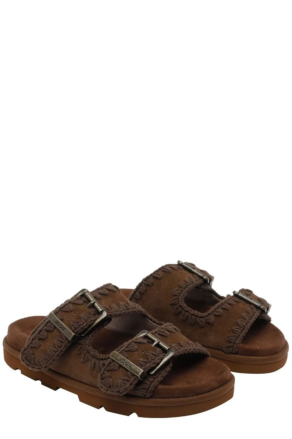 Mou Bio Buckled Flat Sandals