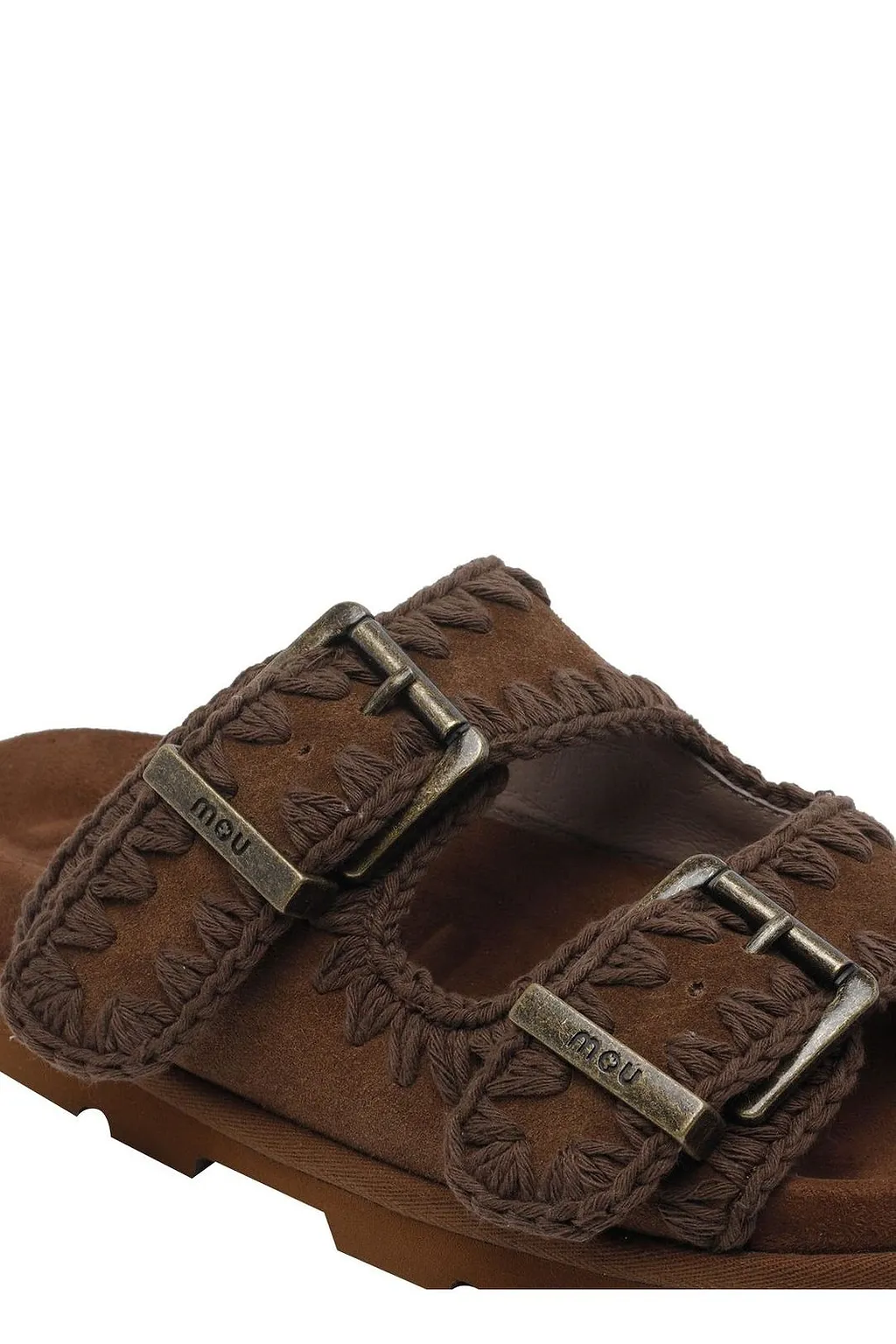 Mou Bio Buckled Flat Sandals