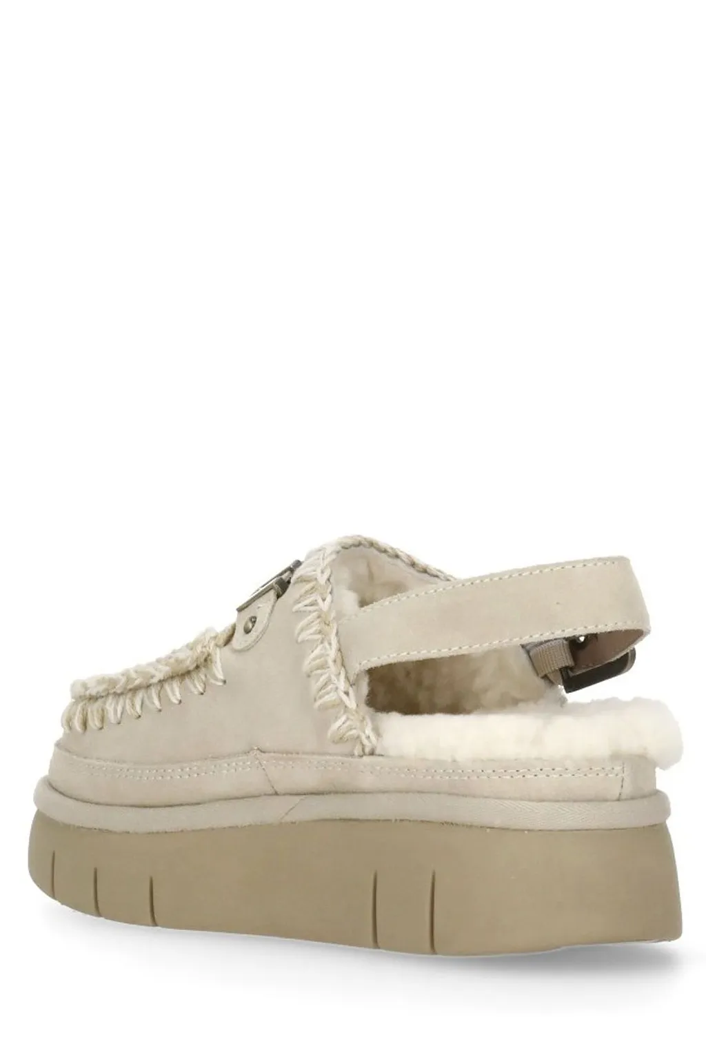 Mou Bounce Logo Lettering Slingback Mules