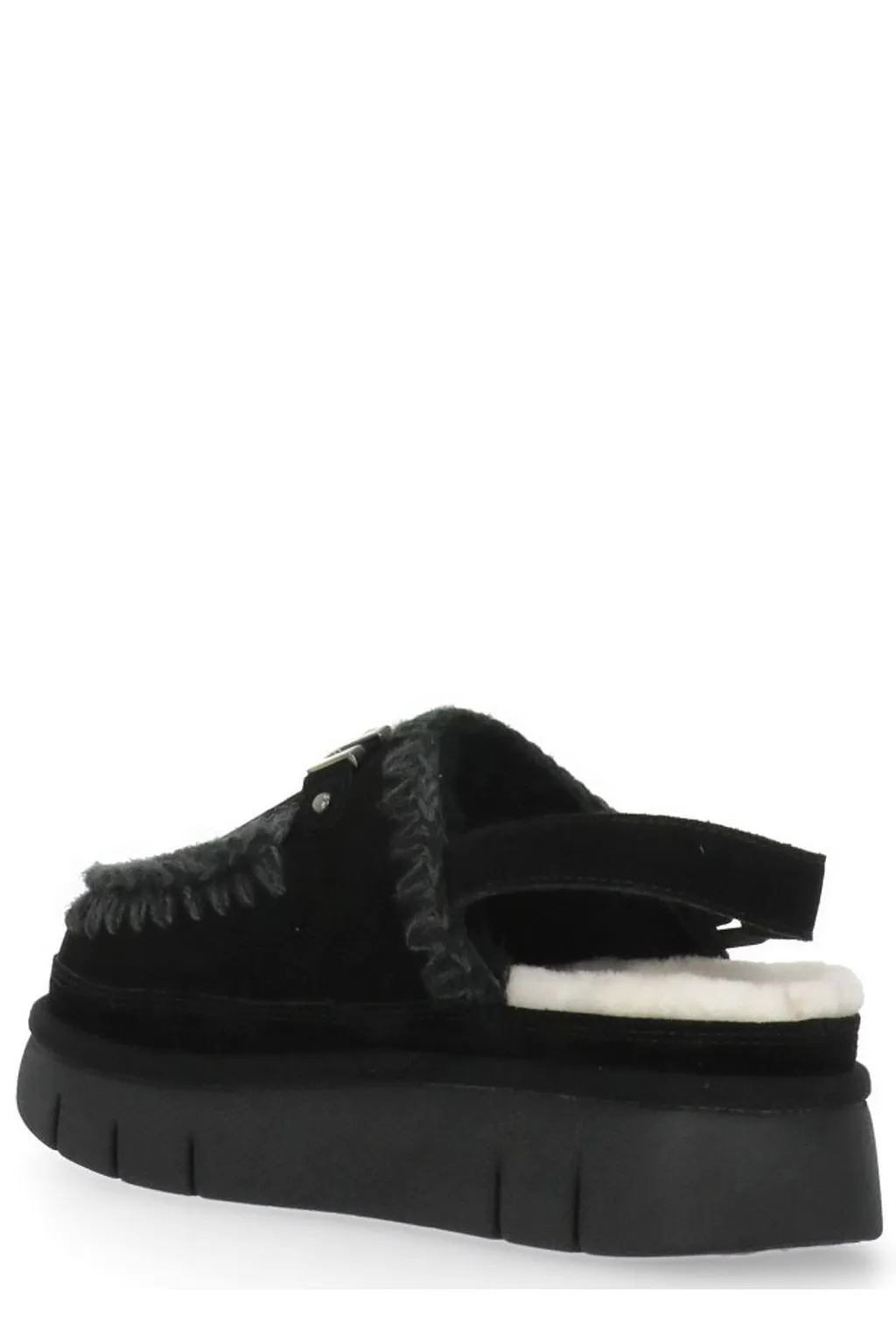 Mou Bounce Logo Lettering Slingback Mules