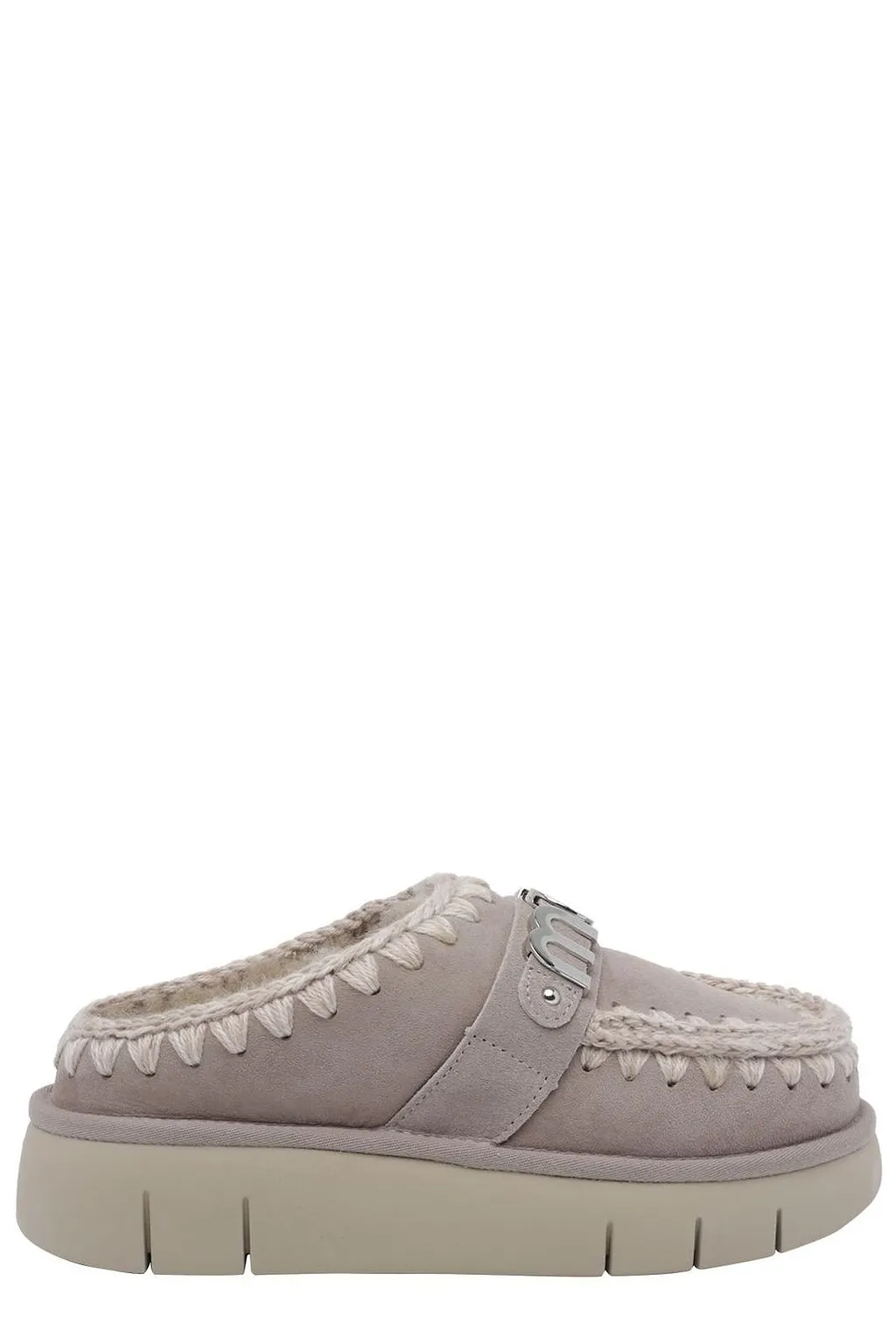 Mou Bounce Stitch-Trim Clogs
