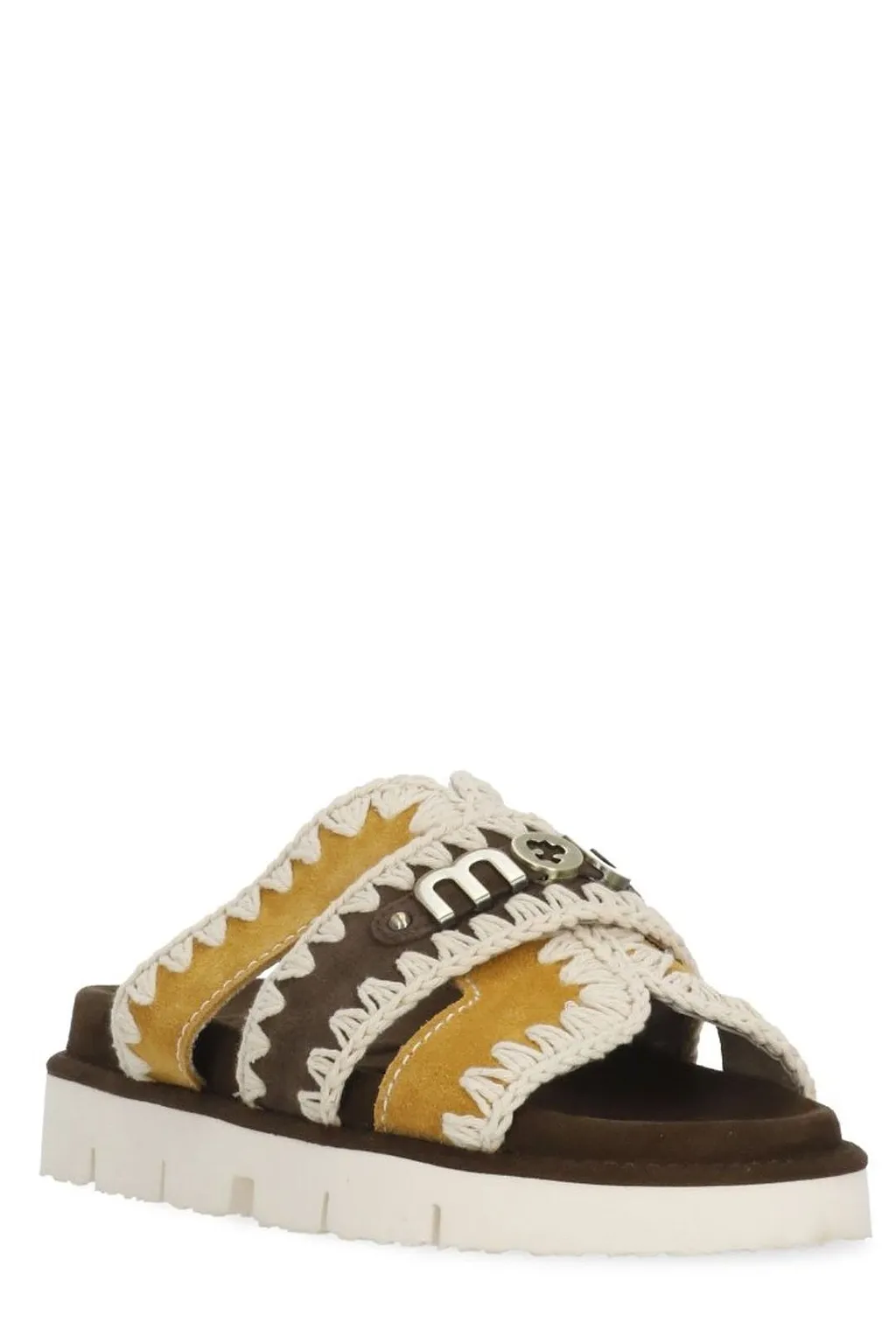 Mou Braided Trim Platform Sandals
