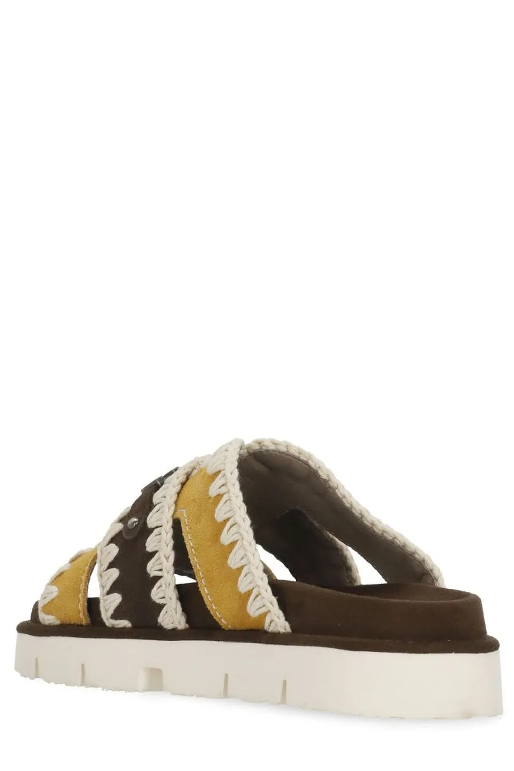 Mou Braided Trim Platform Sandals
