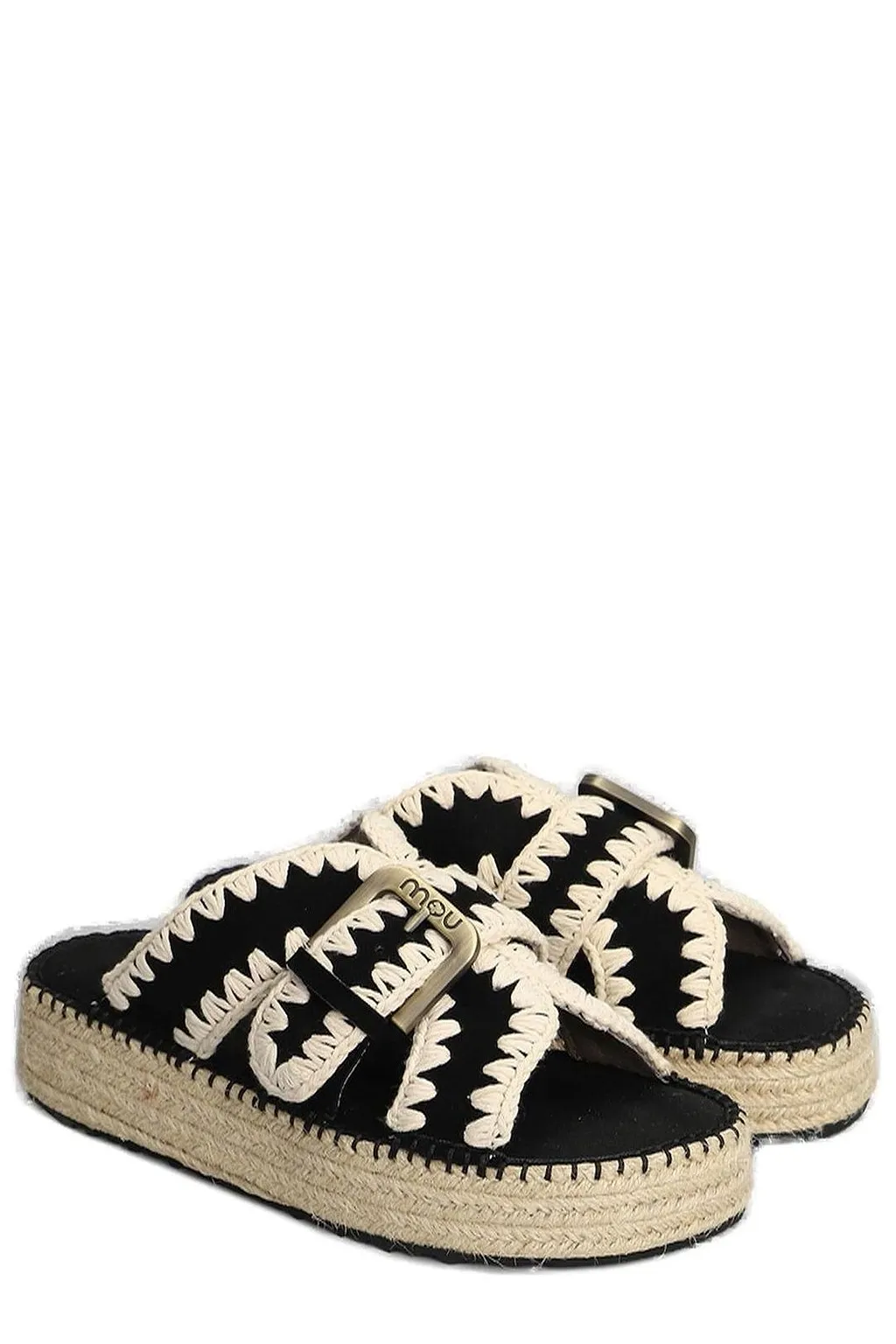 Mou Crossover Strapped Sandals