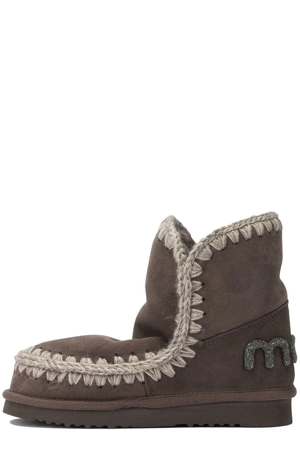 Mou Crochet-Trim Ankle Boots