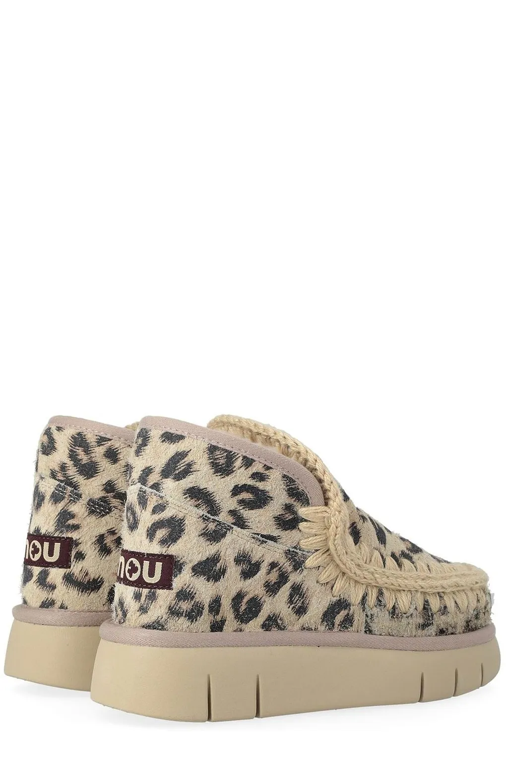 Mou Eskimo Bounce Leopard Printed Sneakers
