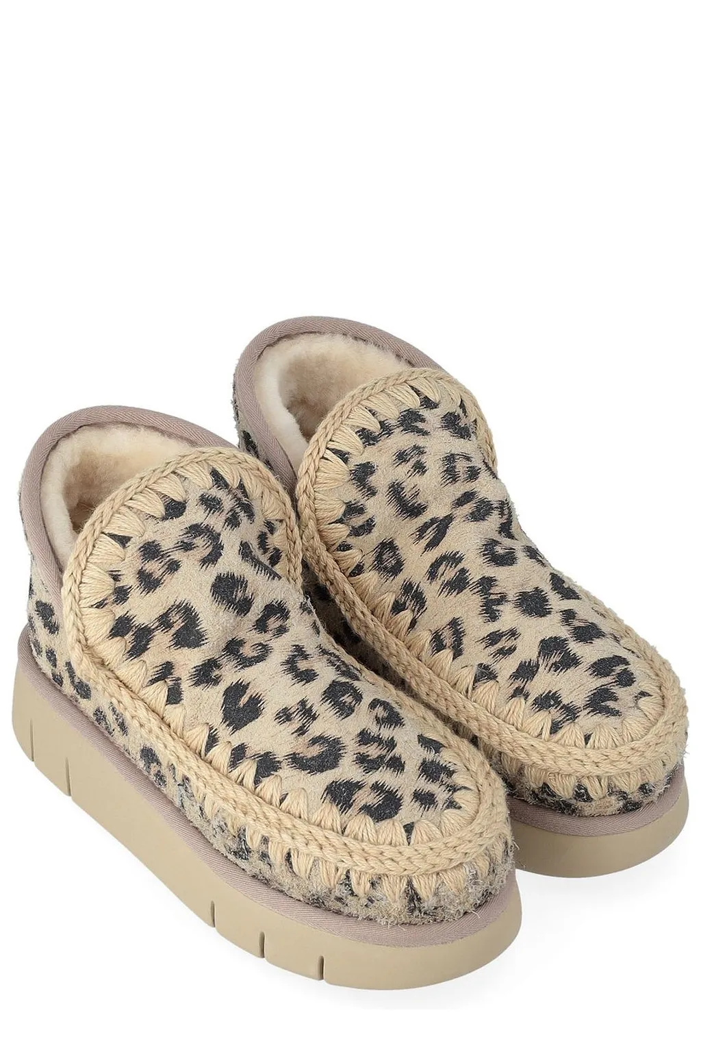 Mou Eskimo Bounce Leopard Printed Sneakers