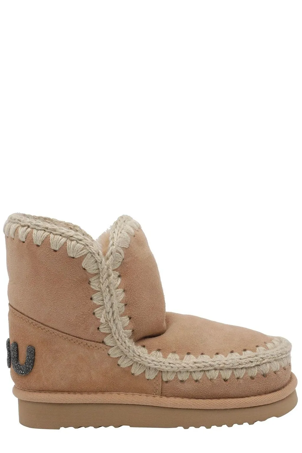 Mou Eskimo Glitter Logo Ankle Boots