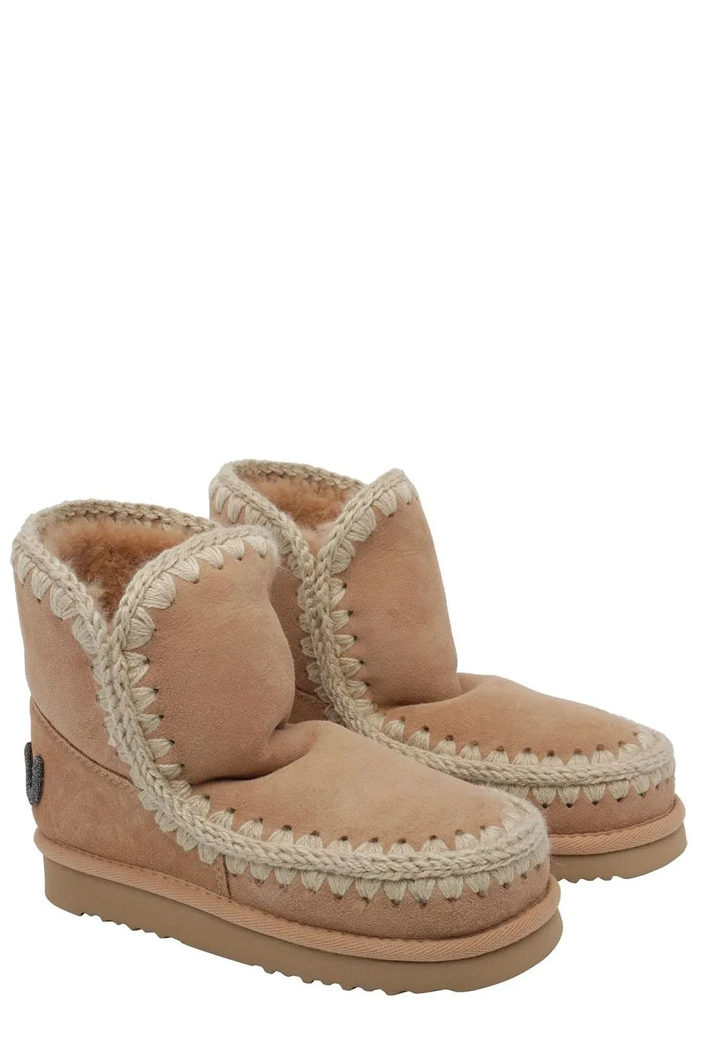 Mou Eskimo Glitter Logo Ankle Boots