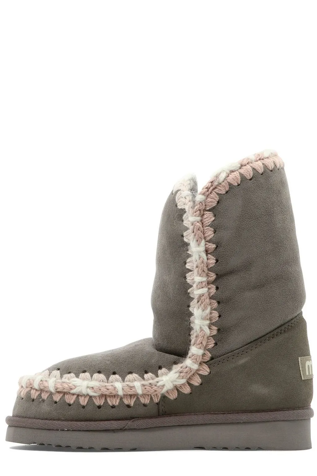 Mou Eskimo Overstiching Chunky-Sole Ankle Boots