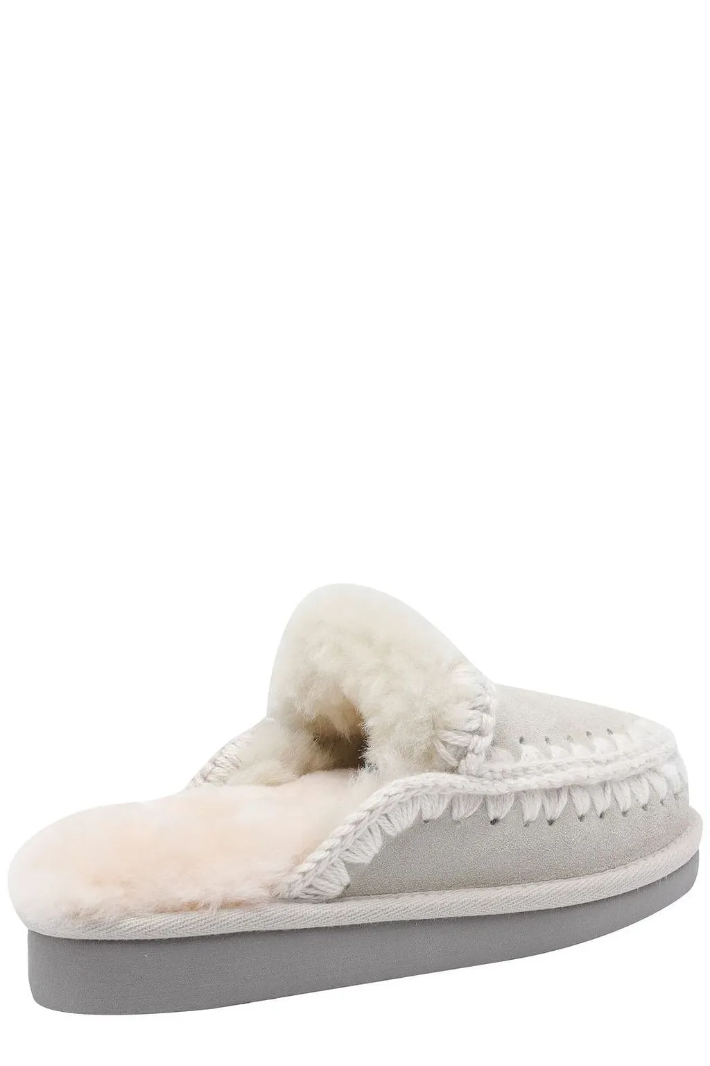 Mou Eskimo Crochet-Detailed Slippers