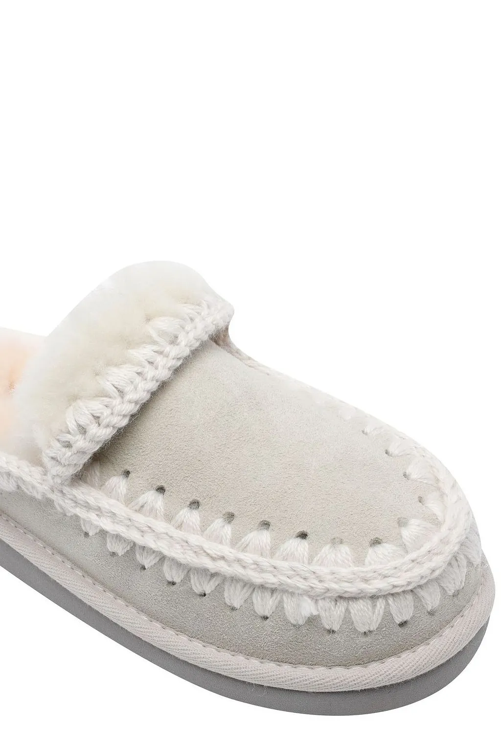 Mou Eskimo Crochet-Detailed Slippers