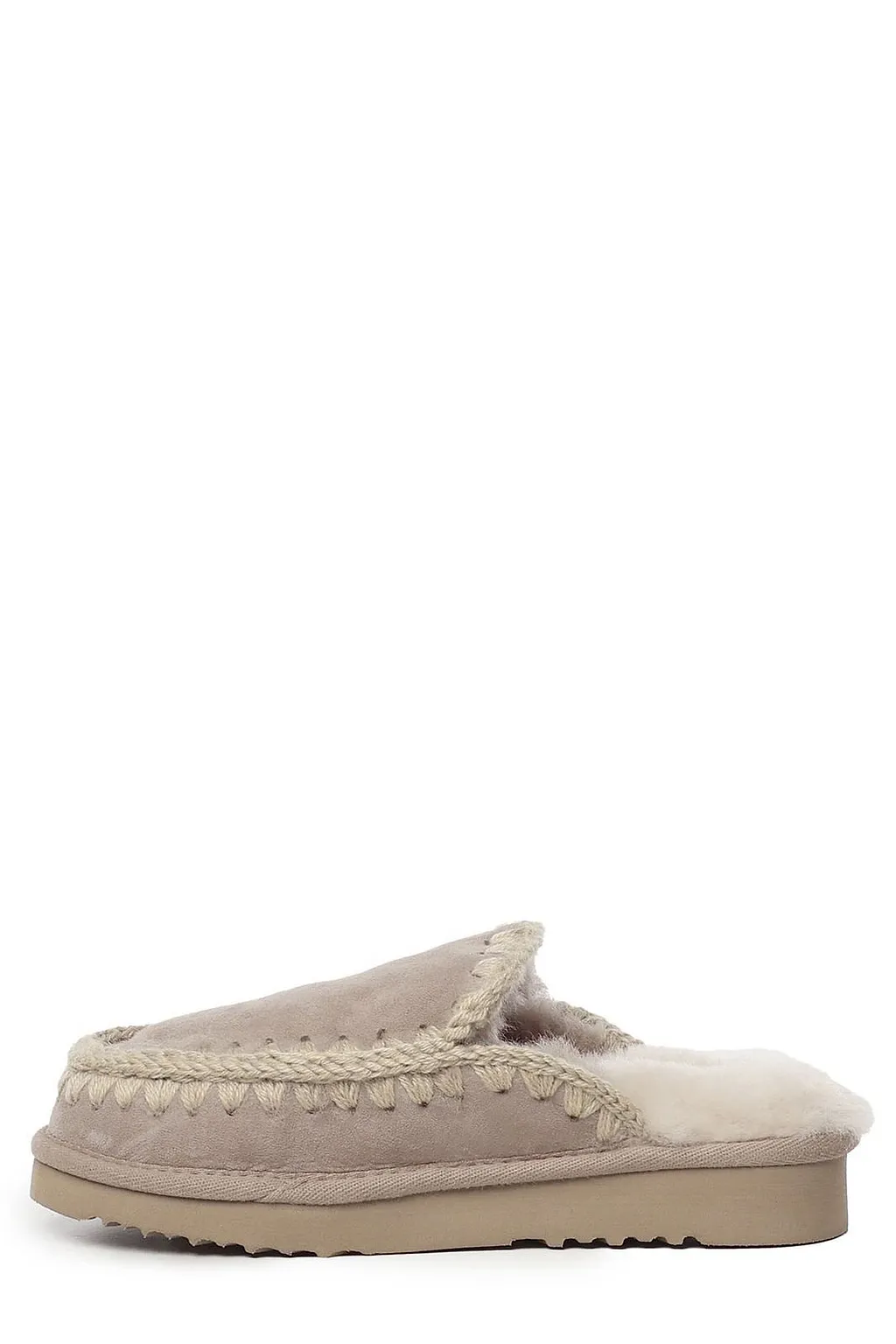 Mou Eskimo Crochet-Detailed Slippers