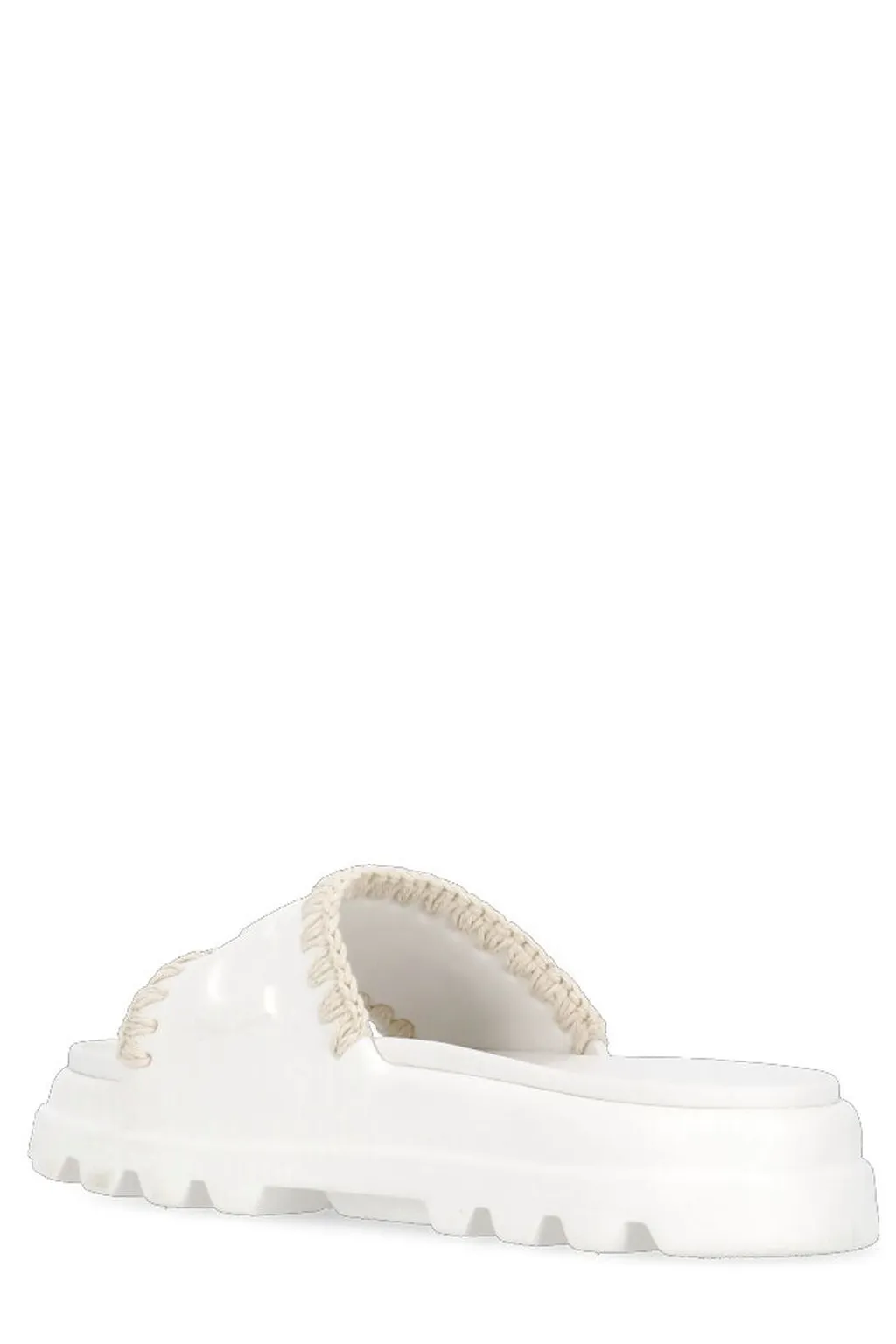 Mou Eva Logo-Embossed Open-Toe Slides