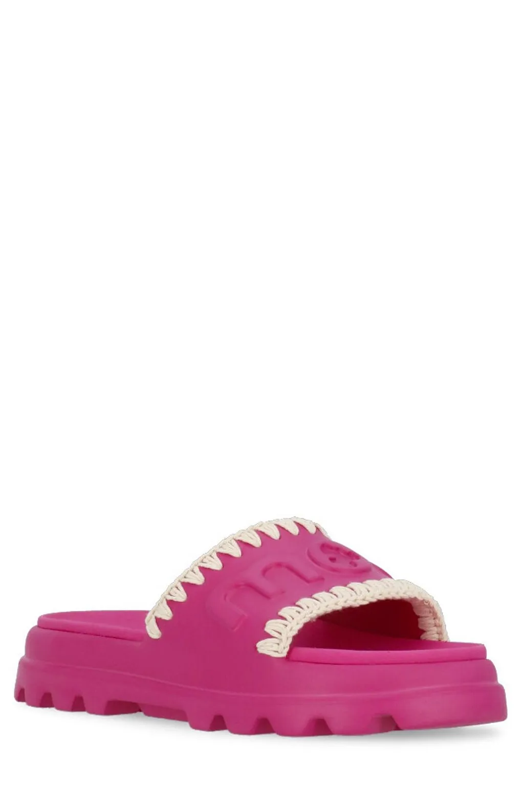 Mou Eva Logo-Embossed Open-Toe Slides