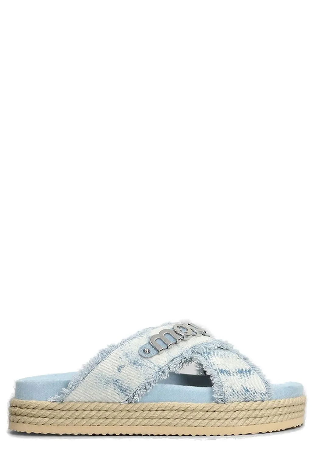 Mou Logo Lettering Open Toe Sandals