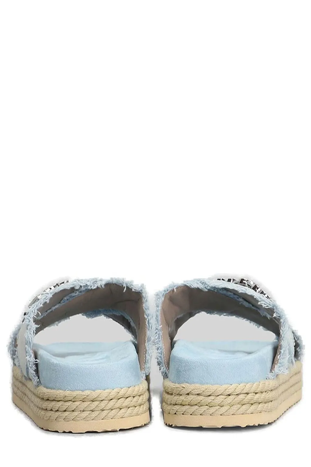 Mou Logo Lettering Open Toe Sandals