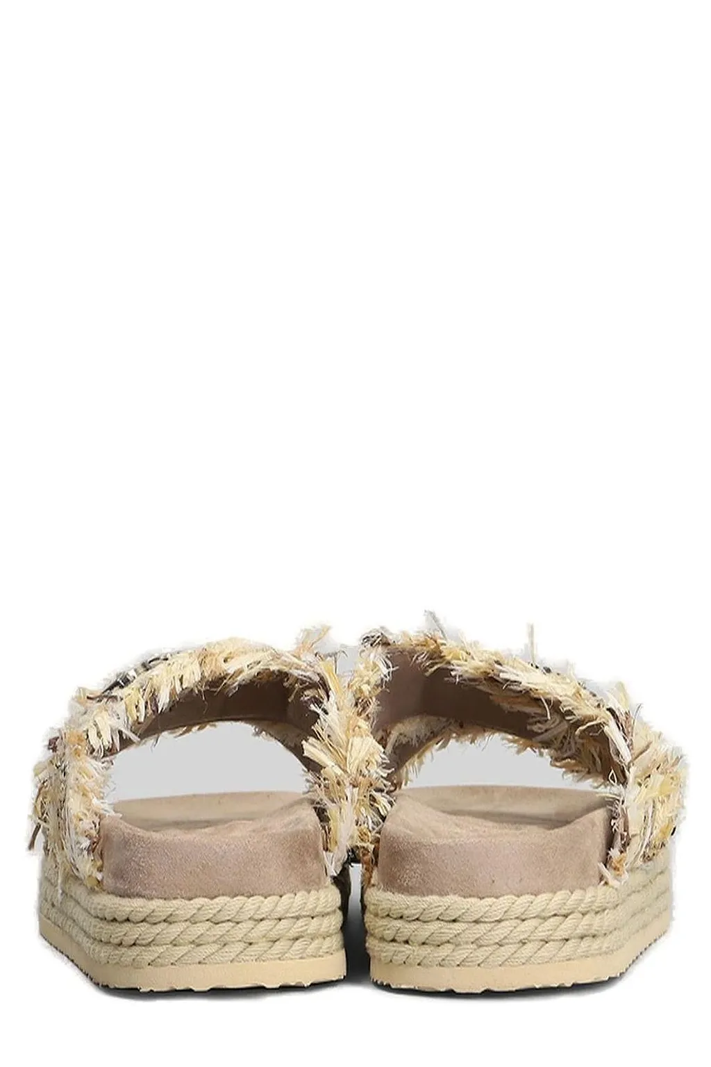 Mou Logo Lettering Criss-Cross Sandals