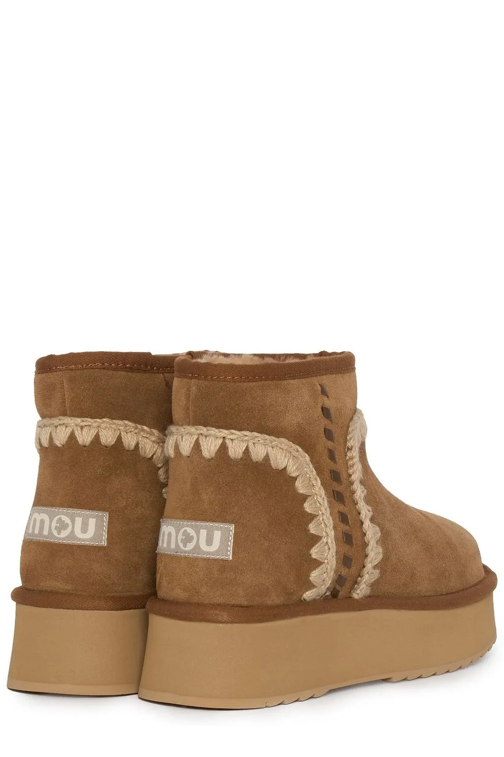 Mou Knit Detailed Ankle Boots