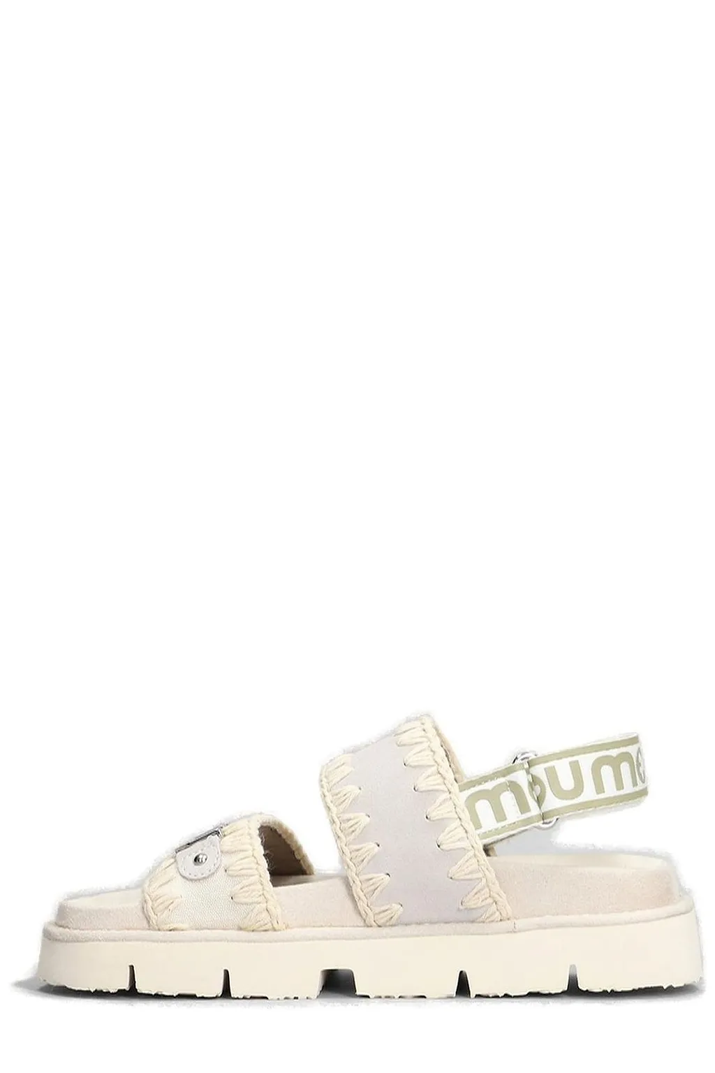 Mou Logo Plaque Open-Toe Sandals