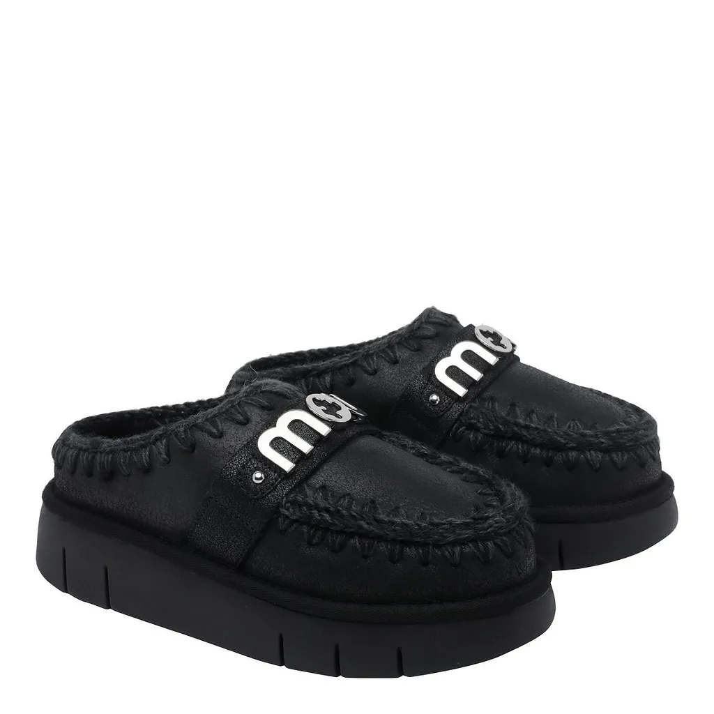 Mou Logo Strap Clogs