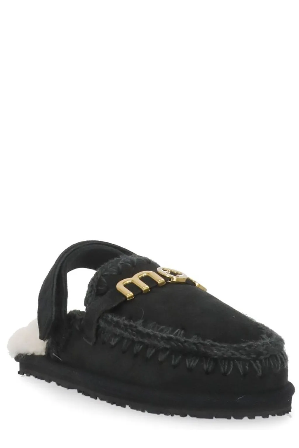 Mou Logo Lettering Slingback Sandals