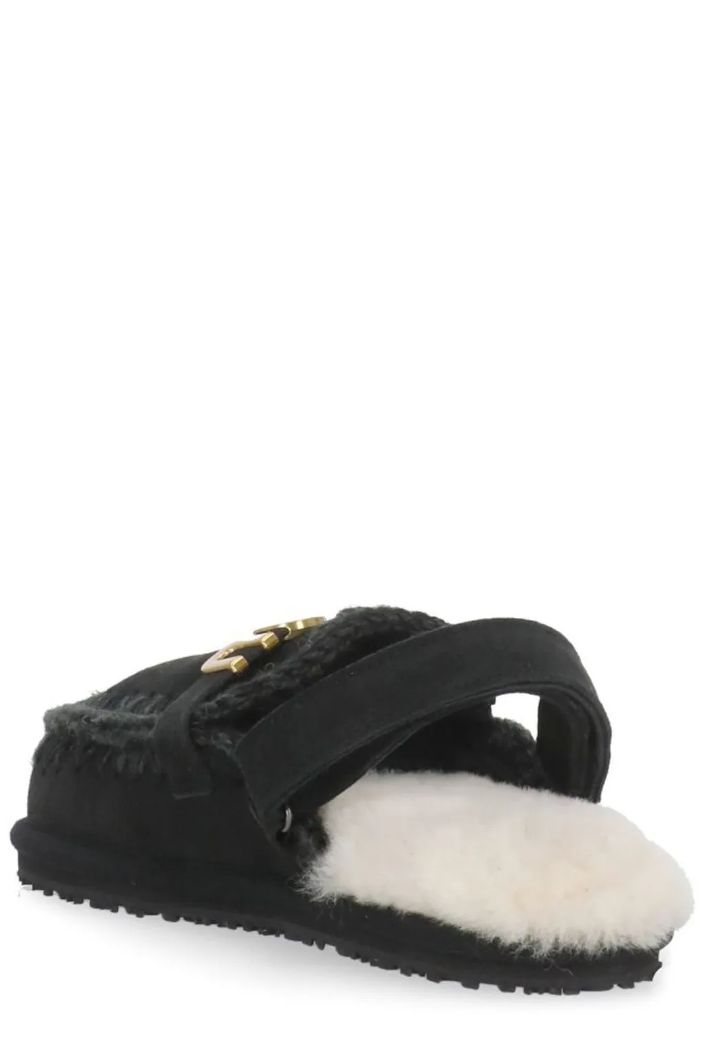 Mou Logo Lettering Slingback Sandals