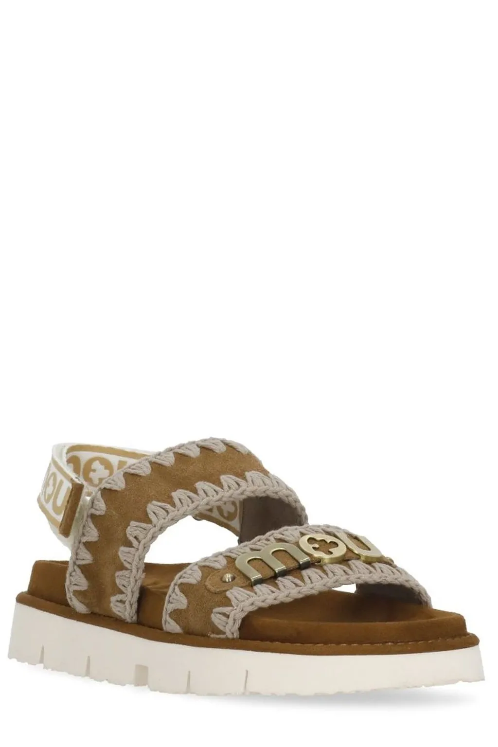 Mou Bio Logo Strap Platform Sandals