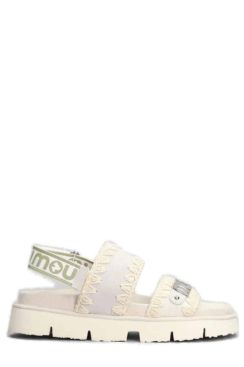Mou Logo Plaque Open-Toe Sandals