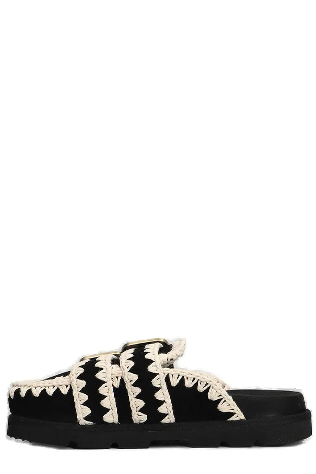 Mou Low Bio Sabot Two Buckled Sandals
