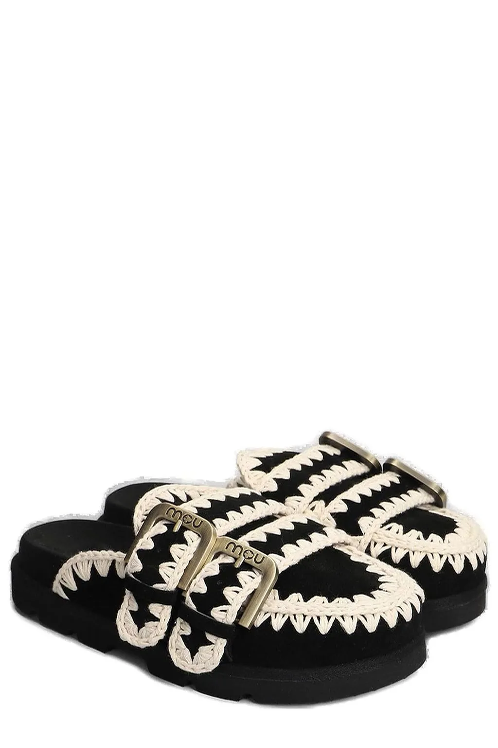 Mou Low Bio Sabot Two Buckled Sandals