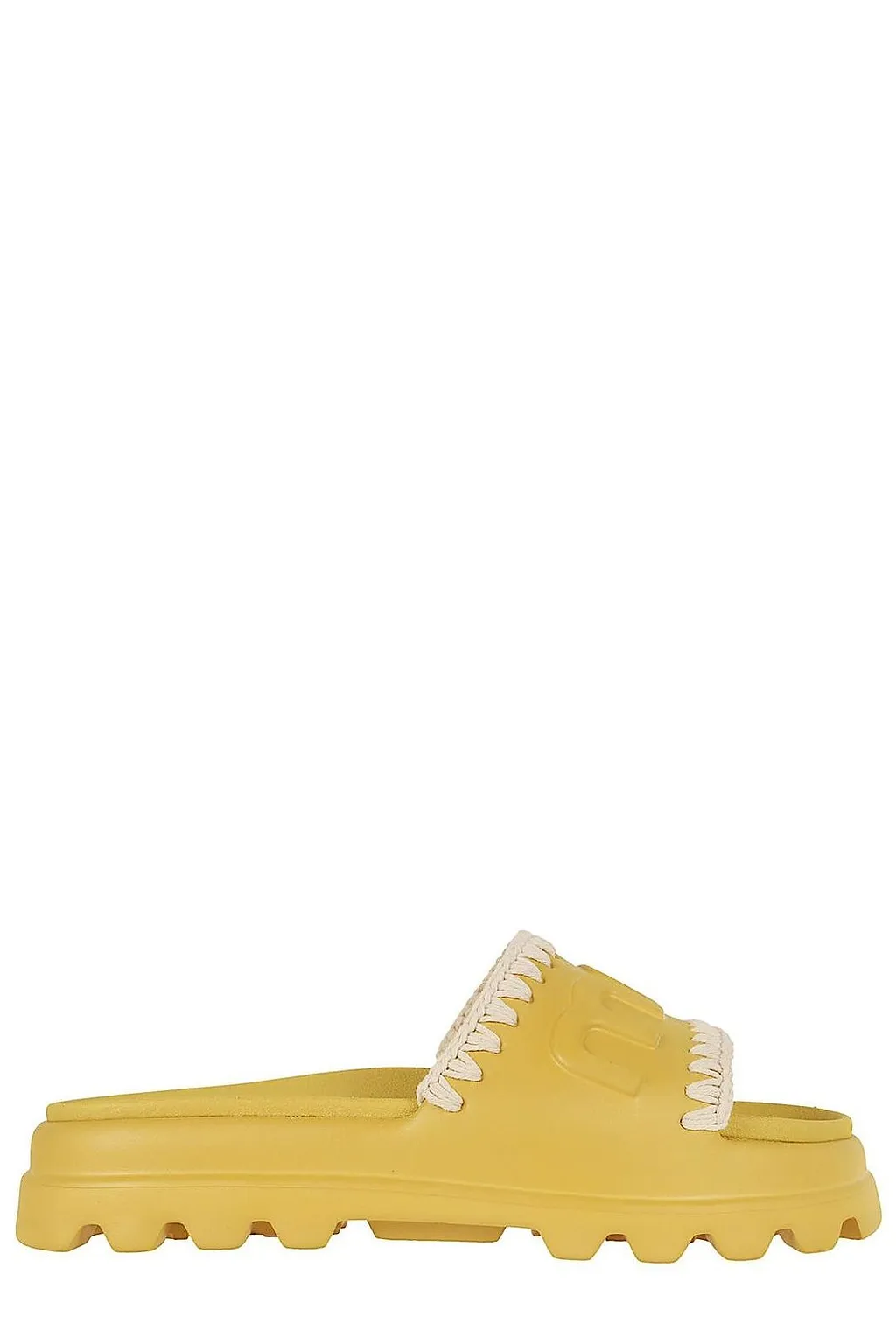 Mou One-Piece Logo Slide Flip-Flops