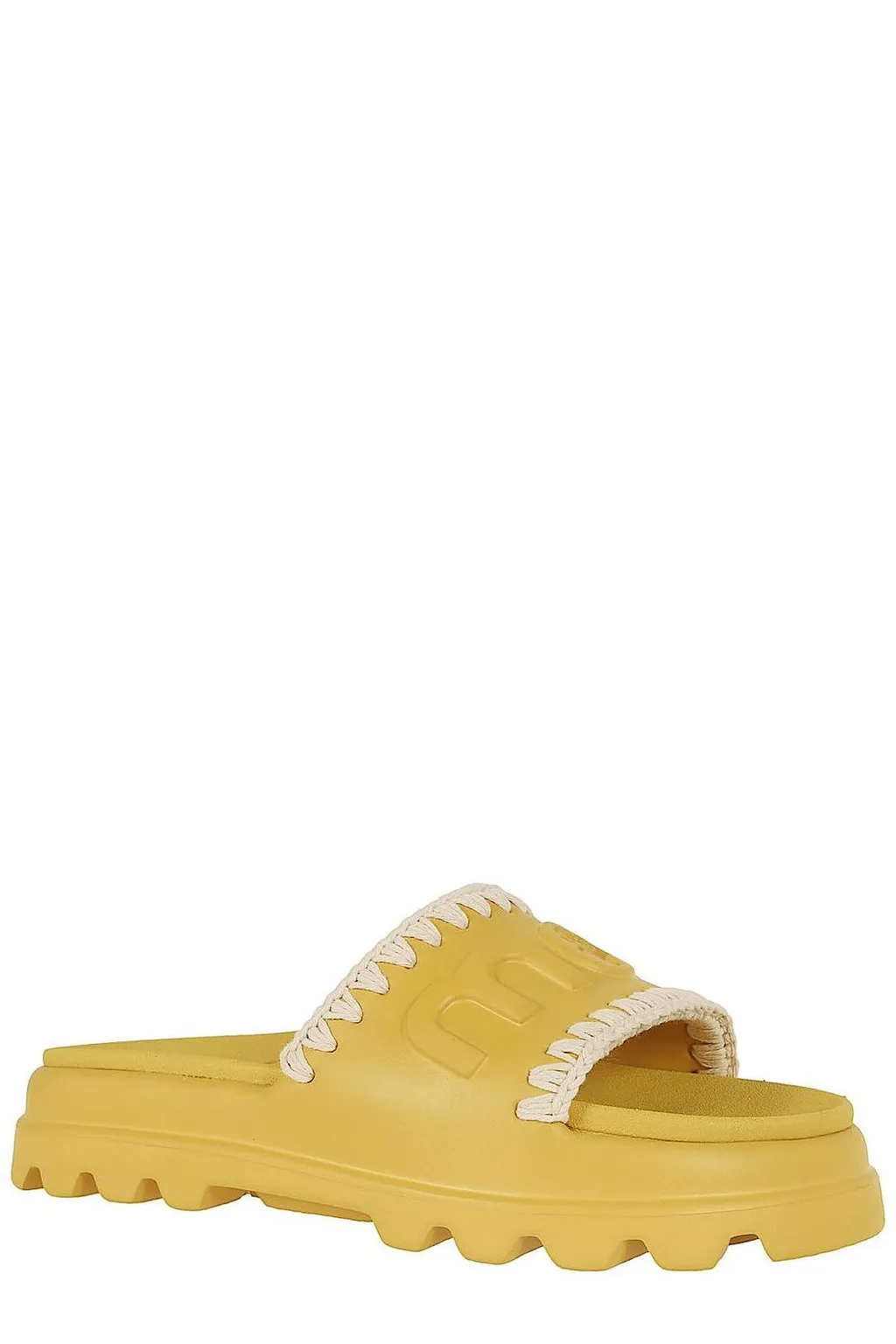 Mou One-Piece Logo Slide Flip-Flops
