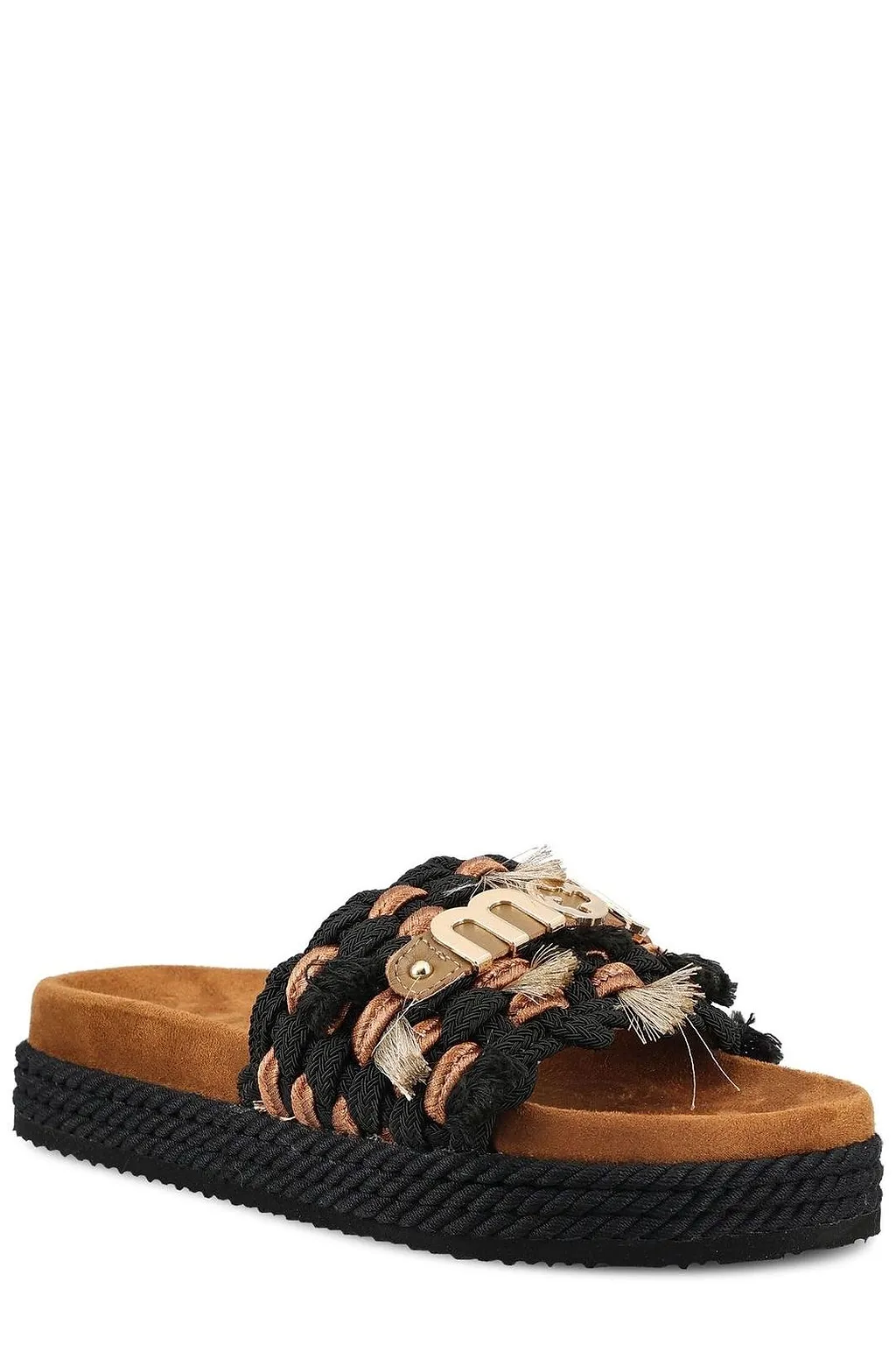 Mou Monoband Rope Fringed Sandals
