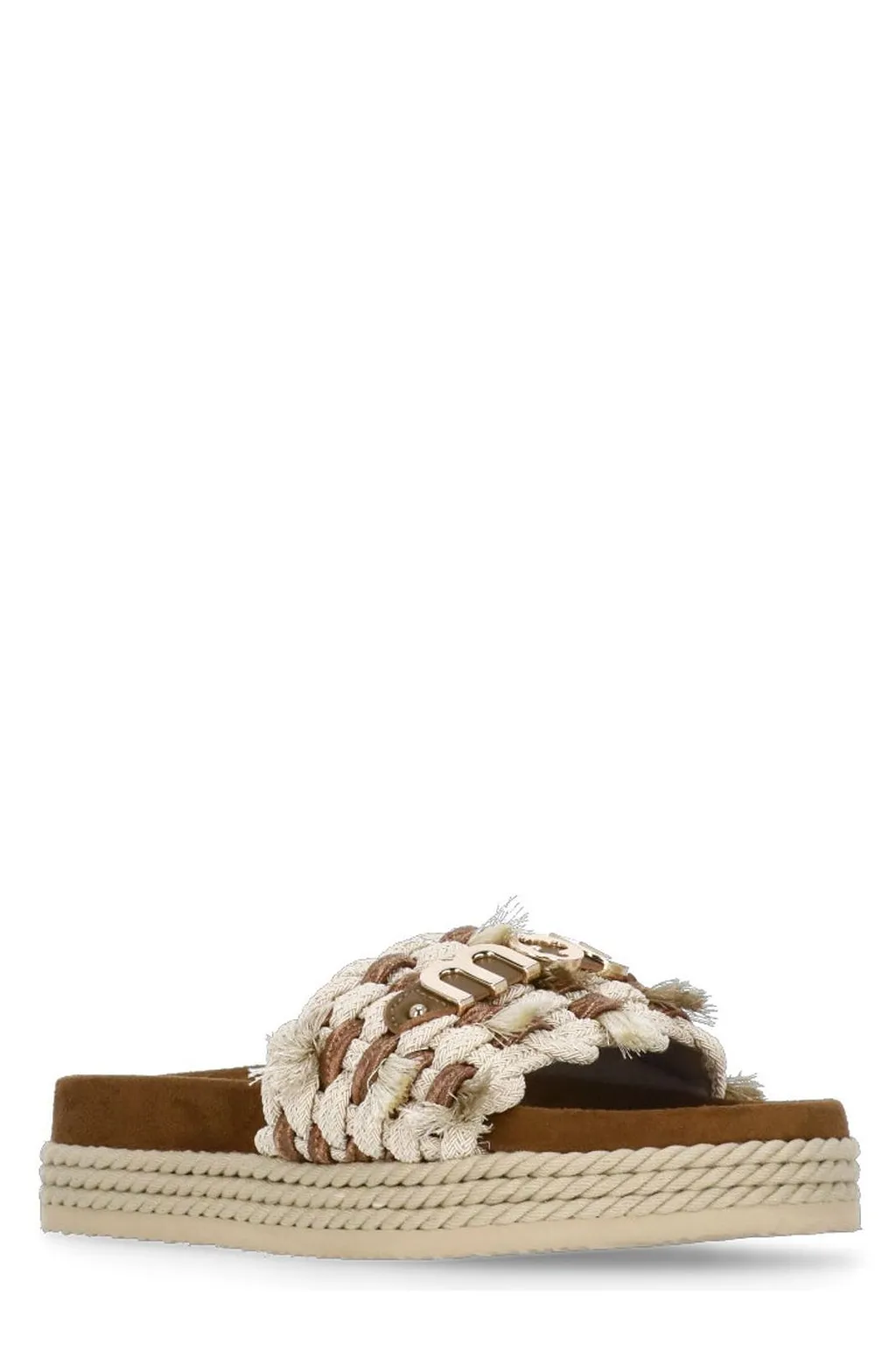 Mou Monoband Rope Fringed Sandals