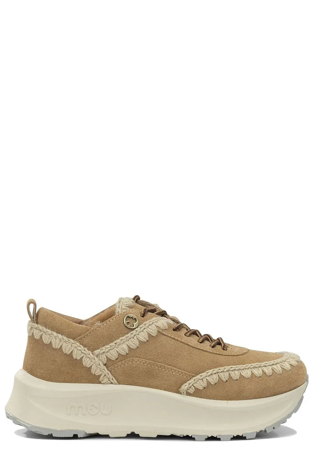 Mou Shearling Trim Slip-On Sneakers
