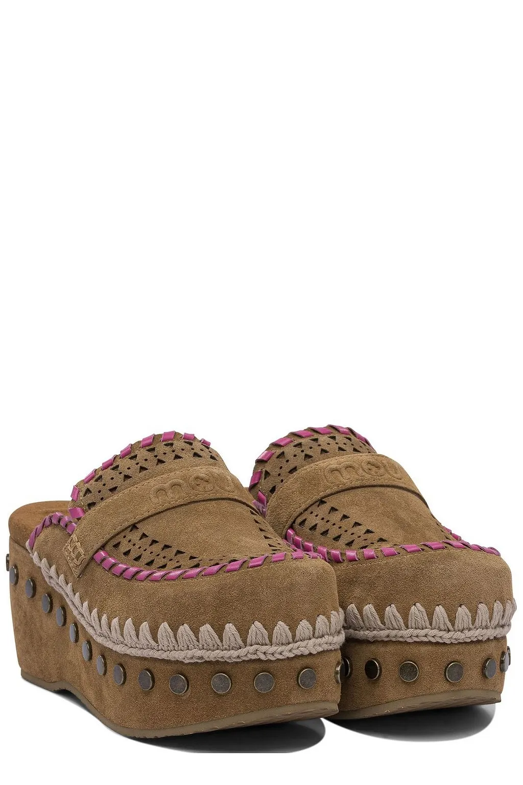 Mou Overstitch Clogs