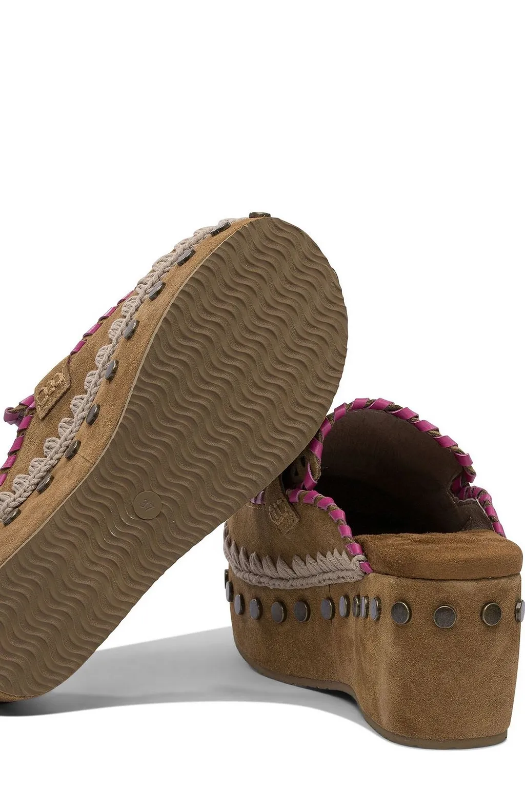 Mou Overstitch Clogs