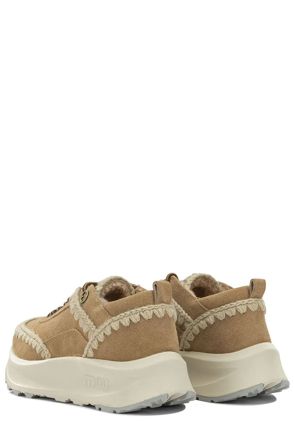 Mou Shearling Trim Slip-On Sneakers