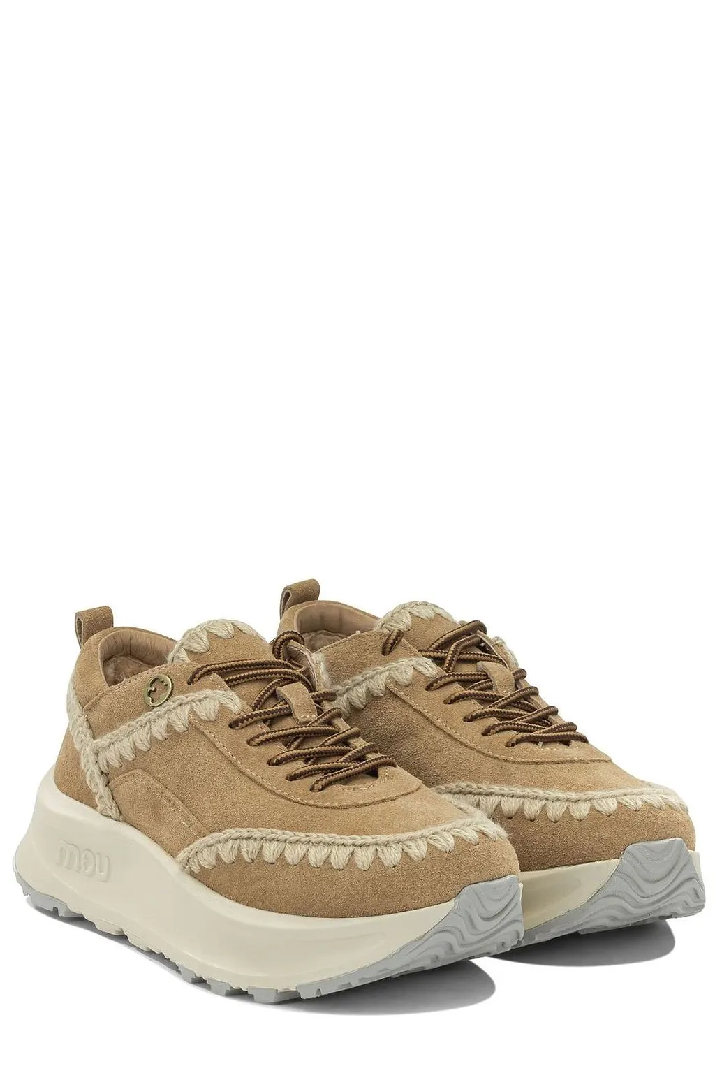 Mou Shearling Trim Slip-On Sneakers
