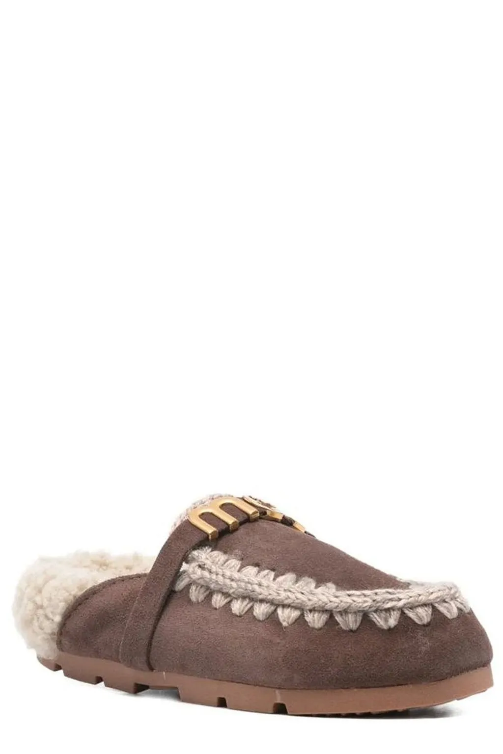 Mou Shearling Trim Winter Slides