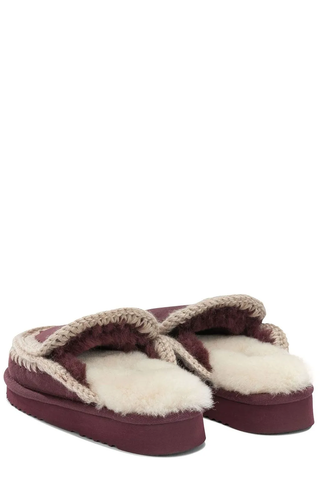 Mou Stitch Trim Mule Slippers